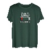 Dad of Two Jungen Batterie leer für Väter, Vater, Männer T-Shirt