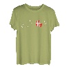Danmark Herzschlag T-Shirt I Liebe Dänemark Flagge Idee