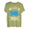 Mein Leben Ist Schrott Müll Waschbär Racoon Süßer Raccoon T-Shirt