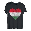 Ungarn Herz Ungare Ungarische Flagge Ungarischer Stolz T-Shirt