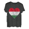 Ungarn Herz Ungare Ungarische Flagge Ungarischer Stolz T-Shirt