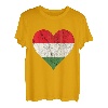 Ungarn Herz Ungare Ungarische Flagge Ungarischer Stolz T-Shirt