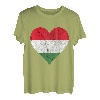 Ungarn Herz Ungare Ungarische Flagge Ungarischer Stolz T-Shirt