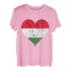 Ungarn Herz Ungare Ungarische Flagge Ungarischer Stolz T-Shirt