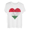 Ungarn Herz Ungare Ungarische Flagge Ungarischer Stolz T-Shirt