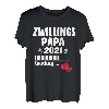 Papa loading 2021 Zwillingspapa Schwangerschaft Zwillinge T-Shirt