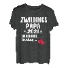 Papa loading 2021 Zwillingspapa Schwangerschaft Zwillinge T-Shirt