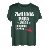 Papa loading 2021 Zwillingspapa Schwangerschaft Zwillinge T-Shirt