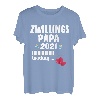 Papa loading 2021 Zwillingspapa Schwangerschaft Zwillinge T-Shirt