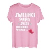 Papa loading 2021 Zwillingspapa Schwangerschaft Zwillinge T-Shirt