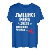 Papa loading 2021 Zwillingspapa Schwangerschaft Zwillinge T-Shirt