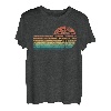 Distressed Hapfox Silhouette Herren T-Shirt