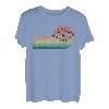 Distressed Hapfox Silhouette Herren T-Shirt