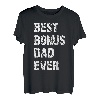 Herren Best Bonus Dad Ever Stiefvater Vater Papa Vintage Fun Männer T-Shirt