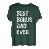 Herren Best Bonus Dad Ever Stiefvater Vater Papa Vintage Fun Männer T-Shirt