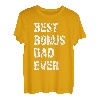 Herren Best Bonus Dad Ever Stiefvater Vater Papa Vintage Fun Männer T-Shirt