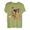 Malinois Liebe Hundehalter Herrchen Frauchen T-Shirt