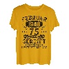 Februar 1948 Lustige Geschenke 75. Geburtstag Mann Frau T-Shirt
