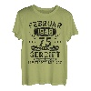 Februar 1948 Lustige Geschenke 75. Geburtstag Mann Frau T-Shirt