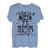 Februar 1948 Lustige Geschenke 75. Geburtstag Mann Frau T-Shirt