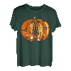 Halloween-Kürbis-T-Shirt mit gruseligen Geistern, Hexenbaum und schwarze Katze T-Shirt