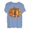 Halloween-Kürbis-T-Shirt mit gruseligen Geistern, Hexenbaum und schwarze Katze T-Shirt