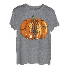 Halloween-Kürbis-T-Shirt mit gruseligen Geistern, Hexenbaum und schwarze Katze T-Shirt
