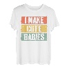 Herren I Make Cute Babies T-Shirt Dad Mom Shirt T-Shirt