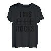 Herren This Dad Rocks Shirt Musik Noten Gitarre Akkorde Vater Papa T-Shirt