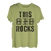 Herren This Dad Rocks Shirt Musik Noten Gitarre Akkorde Vater Papa T-Shirt
