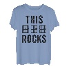 Herren This Dad Rocks Shirt Musik Noten Gitarre Akkorde Vater Papa T-Shirt