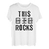 Herren This Dad Rocks Shirt Musik Noten Gitarre Akkorde Vater Papa T-Shirt