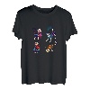 Niedlicher Zuckerschädel mexikanische Katze Halloween Skelett T-Shirt