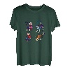 Niedlicher Zuckerschädel mexikanische Katze Halloween Skelett T-Shirt