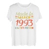 Geschenk zum 27. Geburtstag Jahrgang 1993 März Gift T-Shirt
