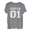 Sister 01 Schwester Mutter Tochter Partnerlook Geschenk T-Shirt