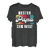Herren Bester Papa der Welt Vater Geschenk Retro Vintage T-Shirt