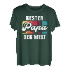Herren Bester Papa der Welt Vater Geschenk Retro Vintage T-Shirt