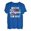 Herren Bester Papa der Welt Vater Geschenk Retro Vintage T-Shirt