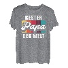 Herren Bester Papa der Welt Vater Geschenk Retro Vintage T-Shirt