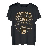 25. Geburtstag Geschenk Mann Mythos Legende Januar 1998 T-Shirt
