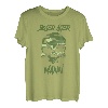 Herren Böser alter Mann Totenkopf Camouflage Tarnmuster T-Shirt