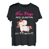 Lustige Einhorn-Liebhaber von Free Hugs just kidding don't touch me. T-Shirt