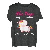 Lustige Einhorn-Liebhaber von Free Hugs just kidding don't touch me. T-Shirt