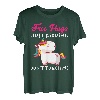 Lustige Einhorn-Liebhaber von Free Hugs just kidding don't touch me. T-Shirt