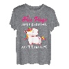 Lustige Einhorn-Liebhaber von Free Hugs just kidding don't touch me. T-Shirt