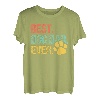 Herren Best Dog Dad Ever Retro Daddy Vatertag Vater Familie T-Shirt