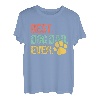 Herren Best Dog Dad Ever Retro Daddy Vatertag Vater Familie T-Shirt