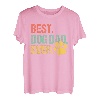 Herren Best Dog Dad Ever Retro Daddy Vatertag Vater Familie T-Shirt