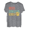 Herren Best Dog Dad Ever Retro Daddy Vatertag Vater Familie T-Shirt